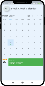 stock check calendar